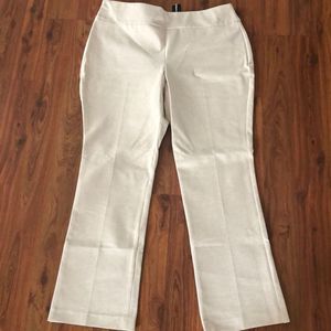 NWT Express oatmeal color classic stretch Pants boot cut ￼xl